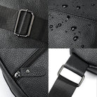Men's Leather Chest Bag Crossbody Sling Travel Business Bag - VacationGrabs