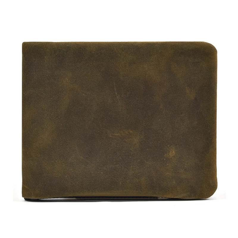 Vintage Zipper Leather Trifold Wallet Men & Women Luxury Design - VacationGrabs