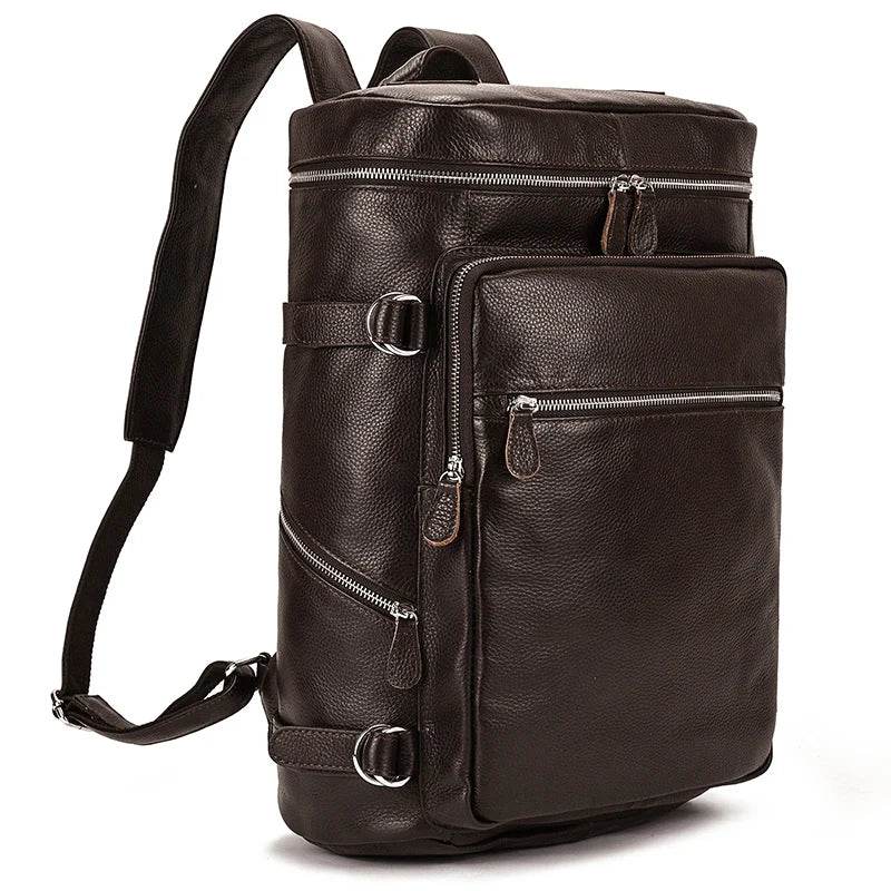 Large Leather Backpack Luxury Designer Laptop Travel Backpack - VacationGrabs