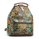 Floral Retro Leather Backpack - VacationGrabs