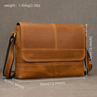 Luxury Designer Men's Messenger Bag – Genuine Leather Crossbody - VacationGrabs