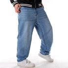 Men's Loose Baggy Style Jeans Light Blue - VacationGrabs