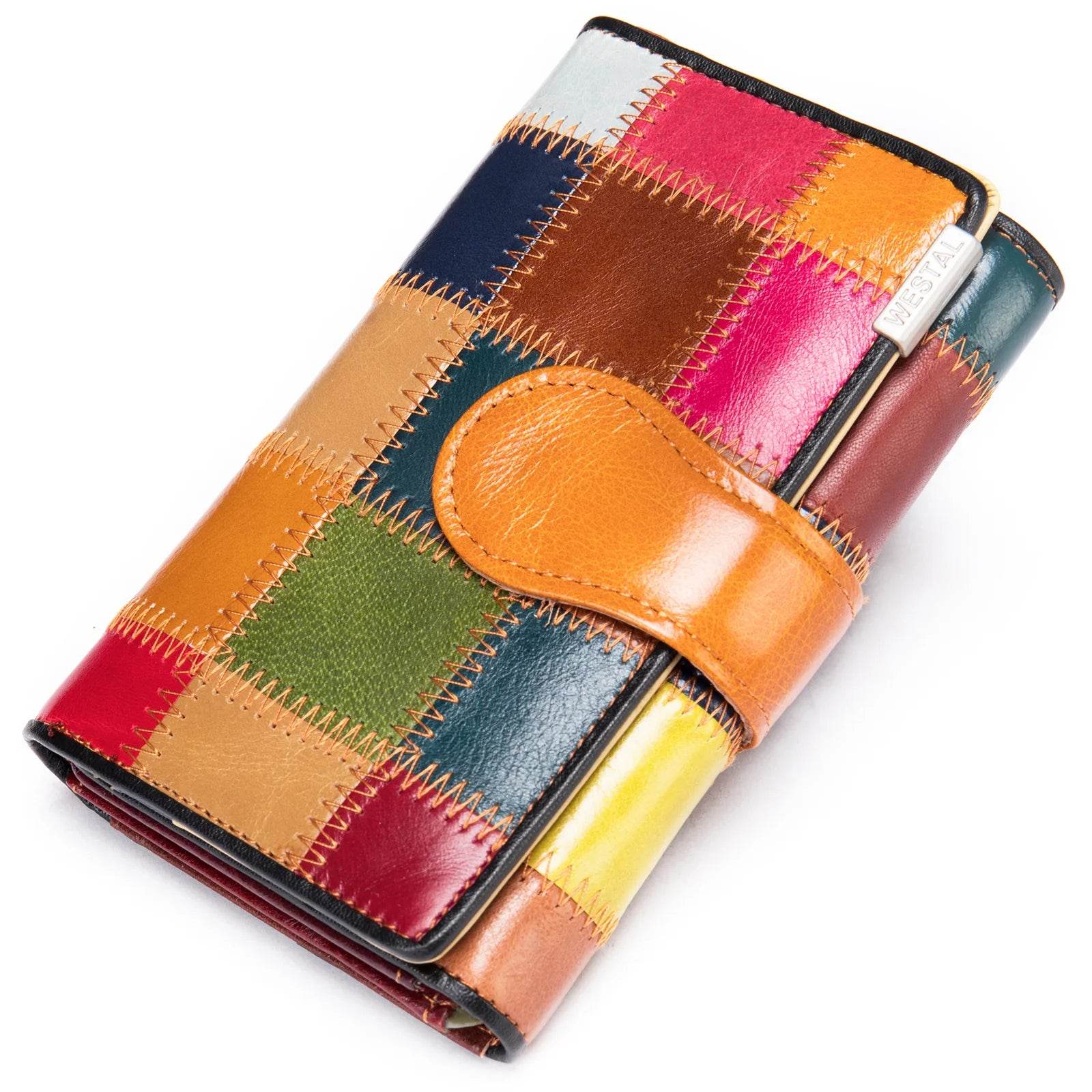 Elegant Ladies Hand Wallet Short Purse with Coin Holder & Money Clip - VacationGrabs