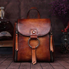 Retro Design Womens High Quality Leather Backpack Daypack - VacationGrabs
