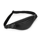 Men's Leather Chest Bag Soft Cowskin Sport Waist Pack for Male - VacationGrabs