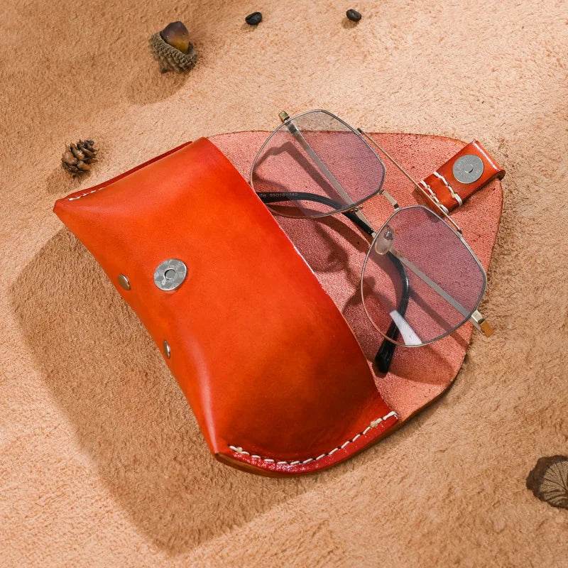 Leather Sunglass Case Wallet Vintage Fashion Cover for Glasses - VacationGrabs