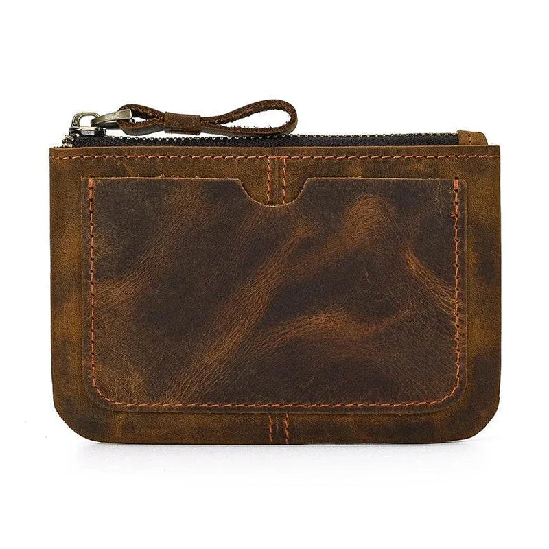 Genuine Leather Coin Wallet for Men & Women Card Holder Purse - VacationGrabs