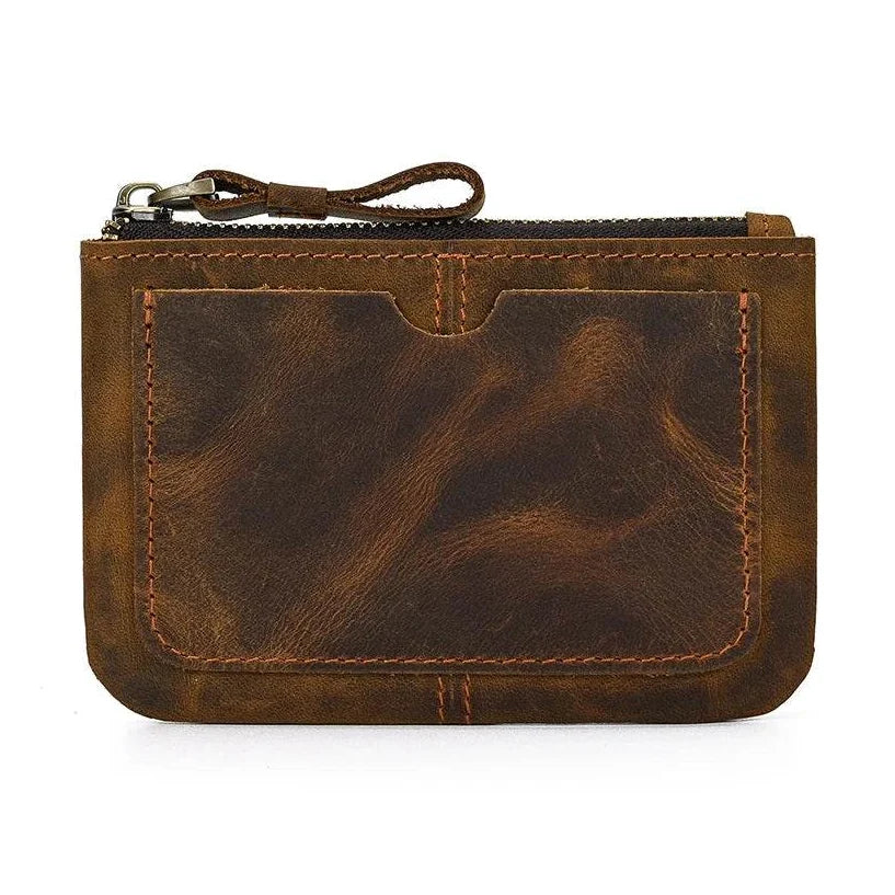 Genuine Leather Coin Wallet for Men & Women Card Holder Purse - VacationGrabs
