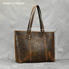 Retro Genuine Leather Shoulder Bag for Women Luxury Designer Tote - VacationGrabs