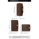 High Quality Men’s Bifold Wallet for Credit Cards Leather Purse - VacationGrabs