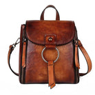 Retro Design Womens High Quality Leather Backpack Daypack - VacationGrabs