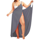 Plus Swimwear Cover-Up Summer Beach Pool Dress - VacationGrabs