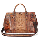 Luxury Alligator Style Leather Handbag for Men & Women Travel Bag - VacationGrabs