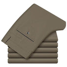 Men’s Casual Cotton Straight Leg Pants Part Elastic Waist 4 - VacationGrabs