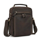 High-Quality Genuine Leather Men’s Crossbody Bag Vintage Sling Bag - VacationGrabs