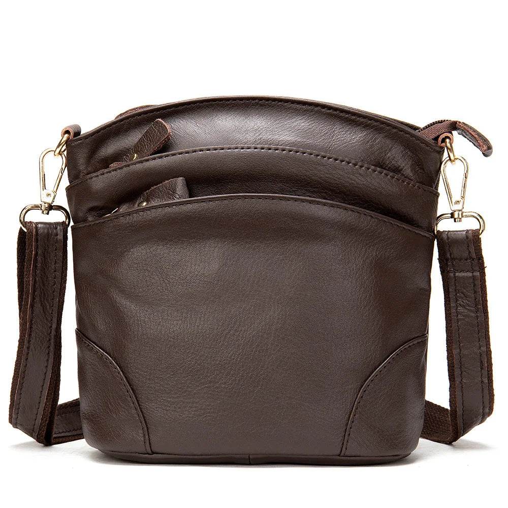 Designer Women's Leather Crossbody Messenger Bag Cowhide Sling - VacationGrabs