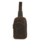 Casual Leather Chest Bag Retro Men's Crossbody Outdoor Sling Bag - VacationGrabs