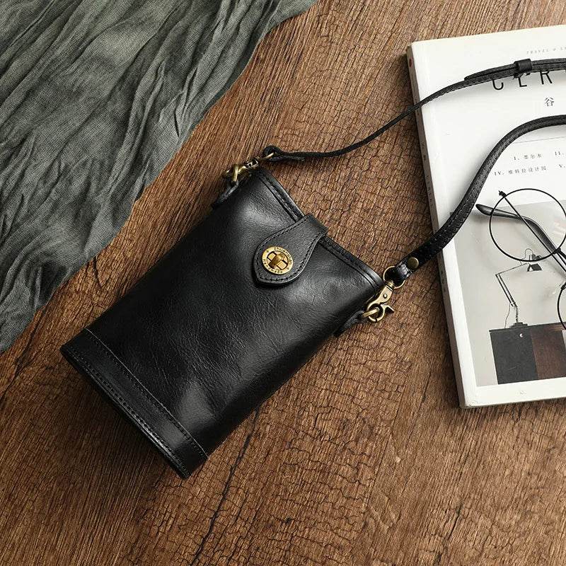 High Fashion Luxury Leather Shoulder Bag for Women Mobile Pouch - VacationGrabs