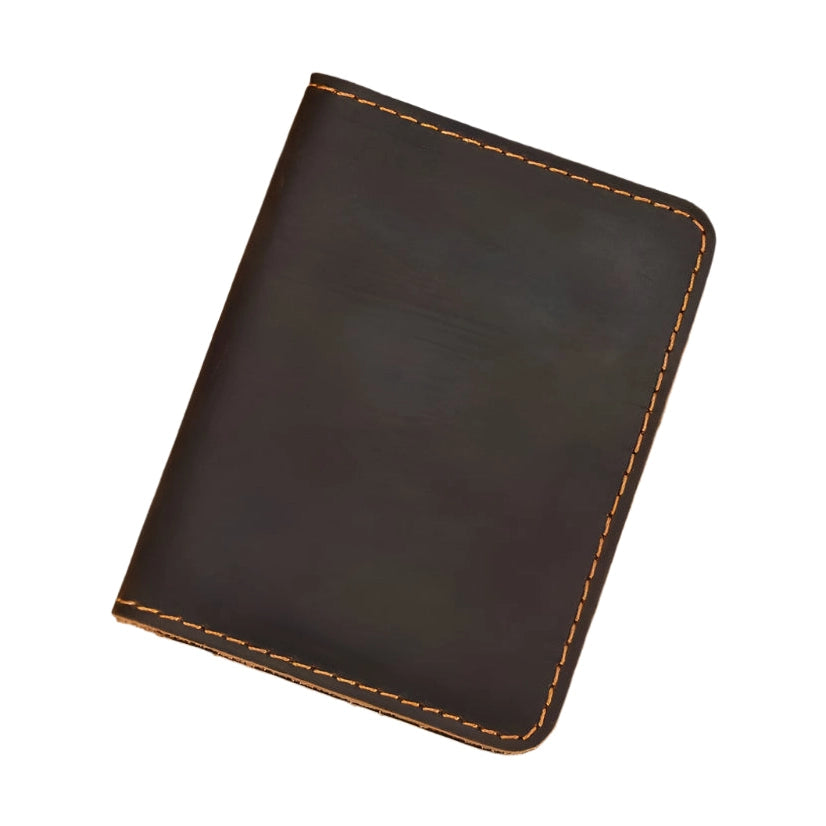 Men’s Simple Design Small Wallet Genuine Leather Short Purse - VacationGrabs