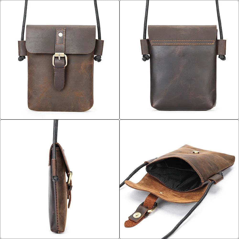 Fashion Genuine Leather Crossbody Sling Bag for Men & Women - VacationGrabs