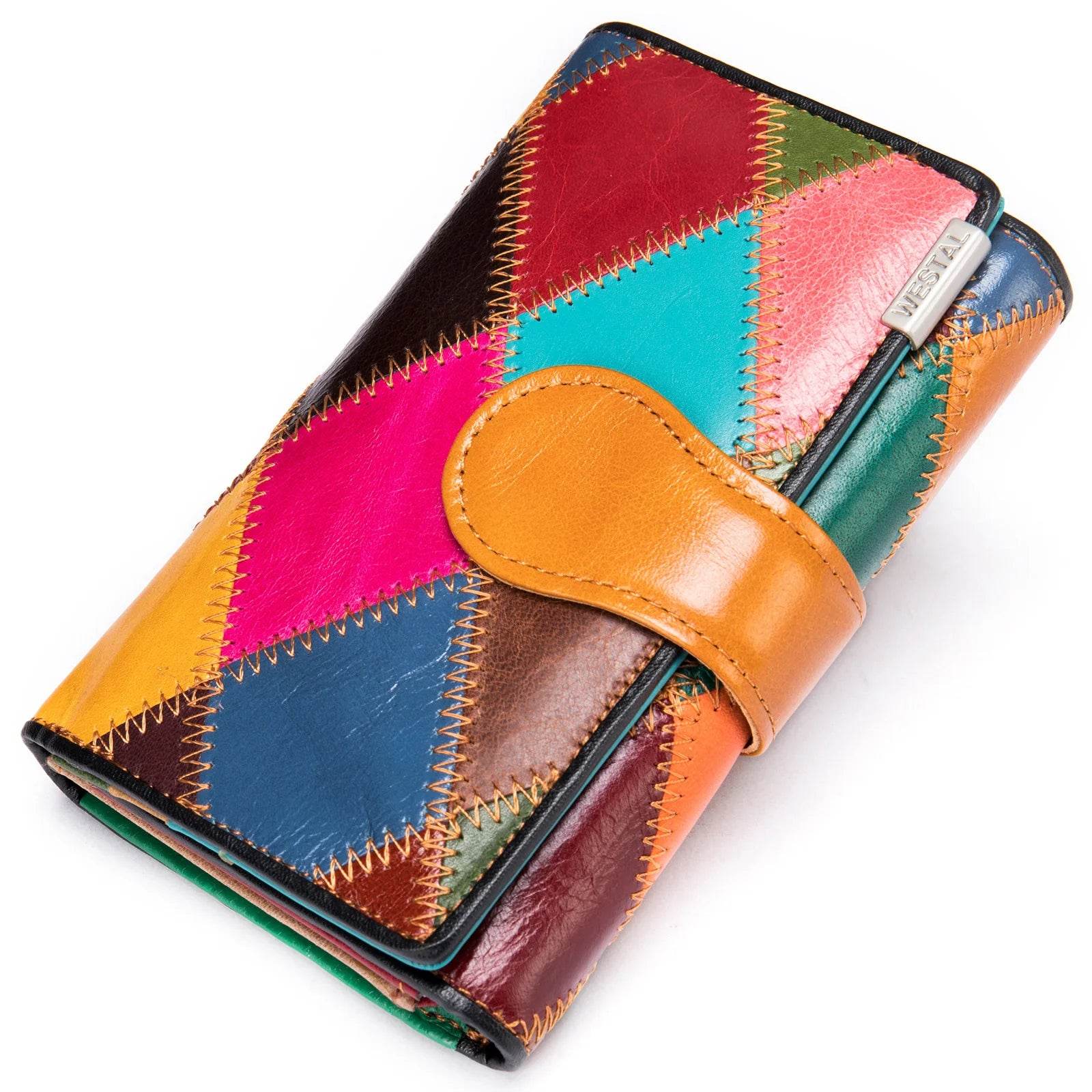 Elegant Ladies Hand Wallet Short Purse with Coin Holder & Money Clip - VacationGrabs