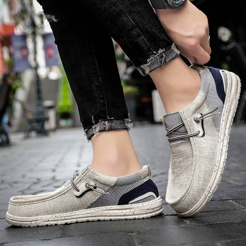 Men’s Casual Canvas Loafers Breathable and Versatile - VacationGrabs