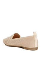 Abedi Rhinestone Embellished Pull Tab Loafers - VacationGrabs