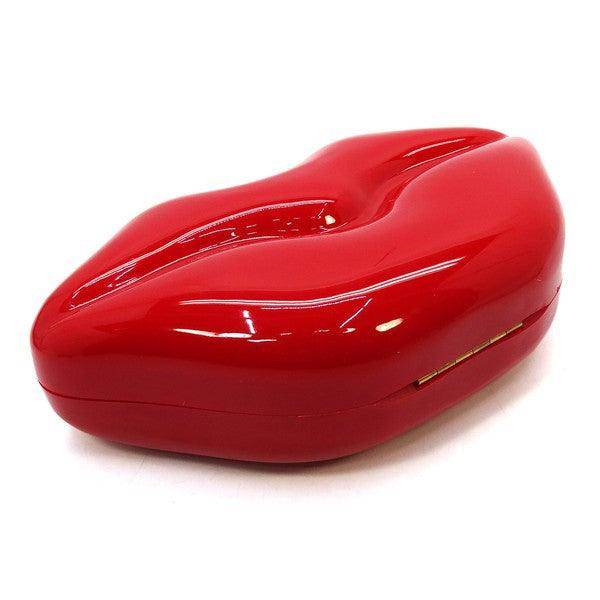 Acrylic Hard Case Lips Clutch Crossbody Bag - VacationGrabs