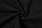 Close-up of black fabric texture for aesthetic streetwear summer top by VacationGrabs