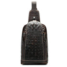 Alligator Pattern Style Leather Crossbody Bag Single - VacationGrabs