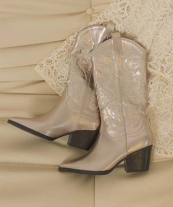 Amaya-Classic Western Boots - VacationGrabs