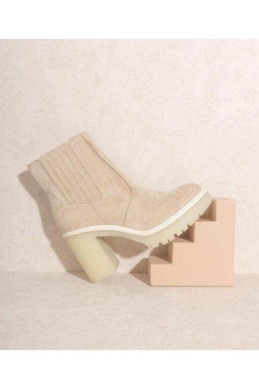 Anastasia- Paneled Boots - VacationGrabs