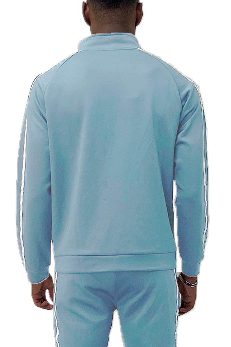 Arctic Blue Jordan Tape Track Jacket Jogger Set - VacationGrabs
