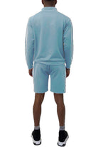 Arctic Blue Jordan Track Jacket Short Set - VacationGrabs