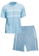 Artic Blue Jordan Tshirt Short Set - VacationGrabs