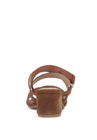 Astrid Mid Heeled Block Leather Sandal - VacationGrabs