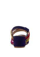 Astrid Mid Heeled Block Leather Sandal - VacationGrabs