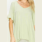 At Rest Oversized Short Sleeve Top - VacationGrabs