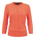 Crewneck Button Down Knit Cardigan Sweater - VacationGrabs