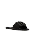 Gathered Upper Quilted Sole Sandals - VacationGrabs