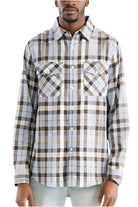 Plaid Flannel Long Sleeve Shirts S - 3XL - VacationGrabs