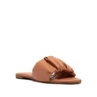 Gathered Upper Quilted Sole Sandals - VacationGrabs