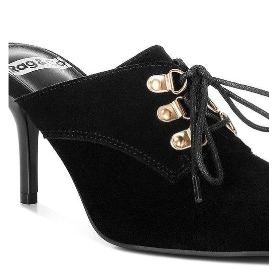Miladi Suede Stiletto Mules - VacationGrabs