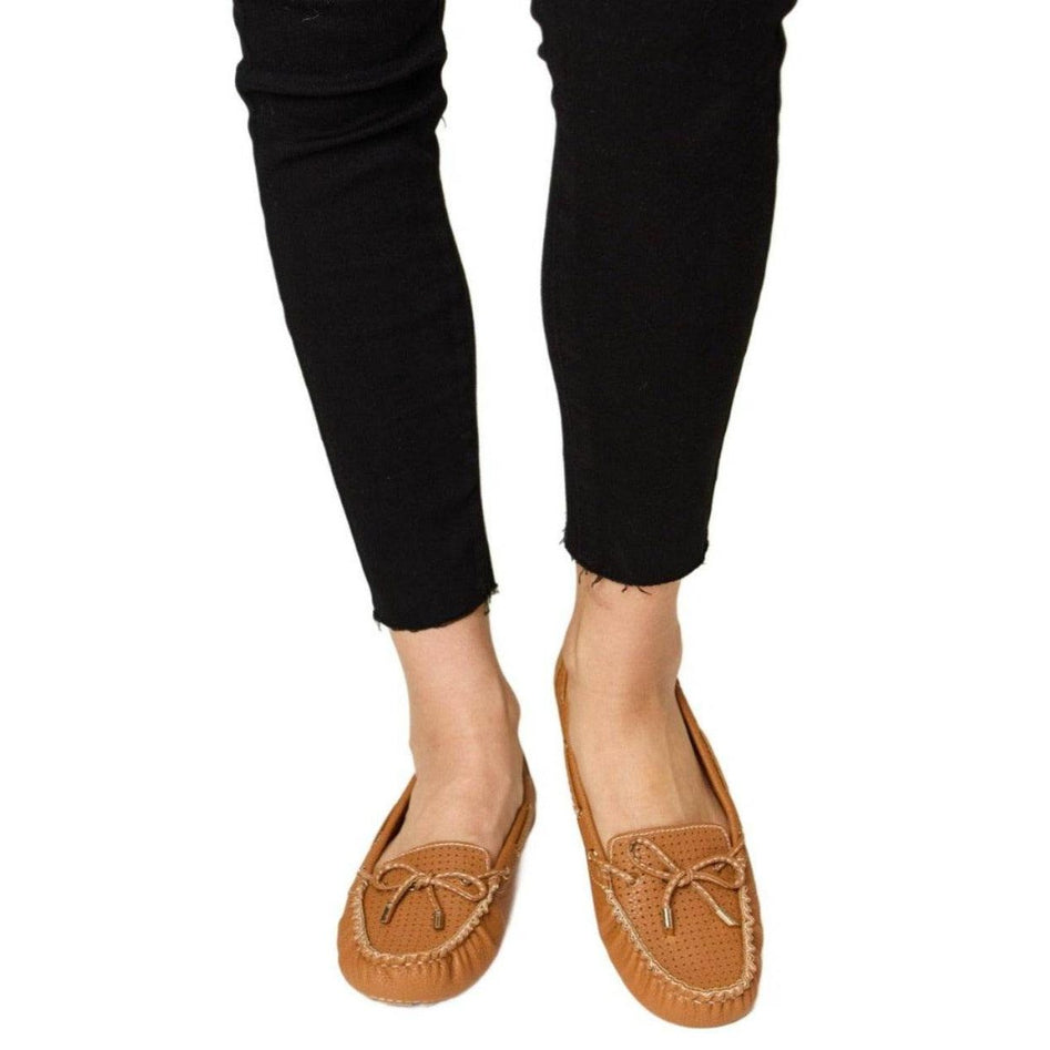 Forever Link Bow Decor Flat Loafers - VacationGrabs