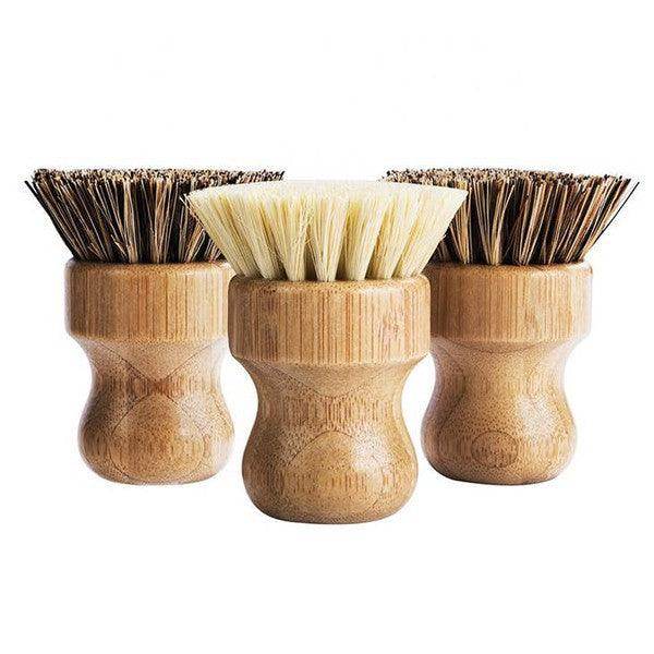Bamboo Sisal Fiber Dish Brush - VacationGrabs