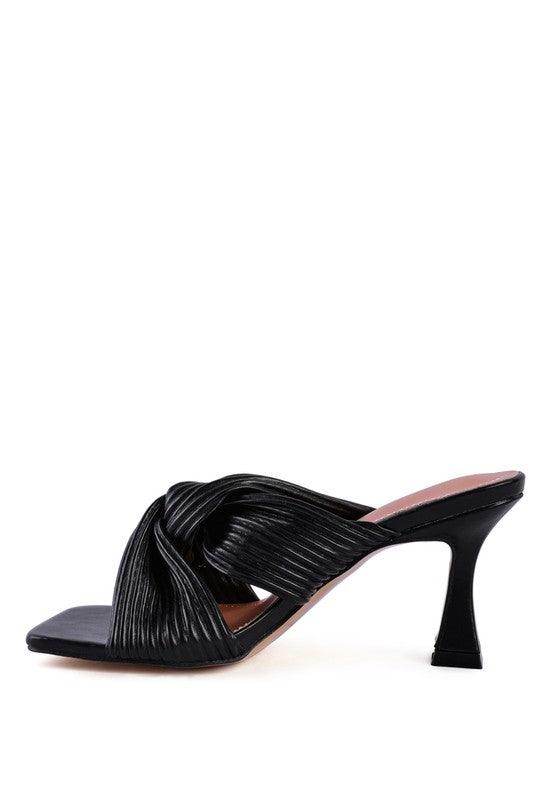 Battle Ex Knot Strap Slide Sandals - VacationGrabs