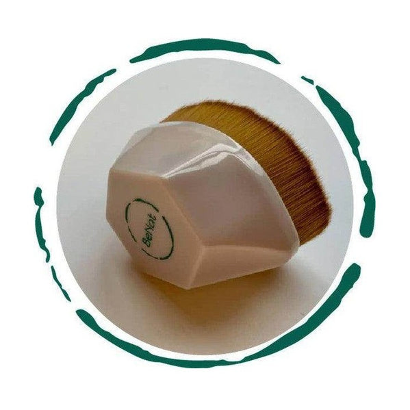 BeNat foundation makeup brush with a hexagonal handle and soft bristles for flawless application