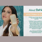 BeNat natural wooden detangling brush designed for gentle hair care and easy detangling for women