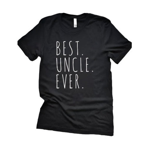 Wildberry Waves black men's best uncle ever t-shirt with white bold text design