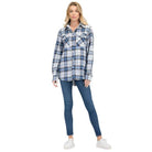 BF Regular Fit Checker Plaid Flannel Long Sleeve - VacationGrabs